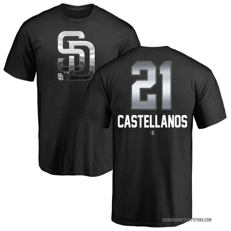 Nick Castellanos Youth Black San Diego Padres Midnight Mascot T-Shirt -