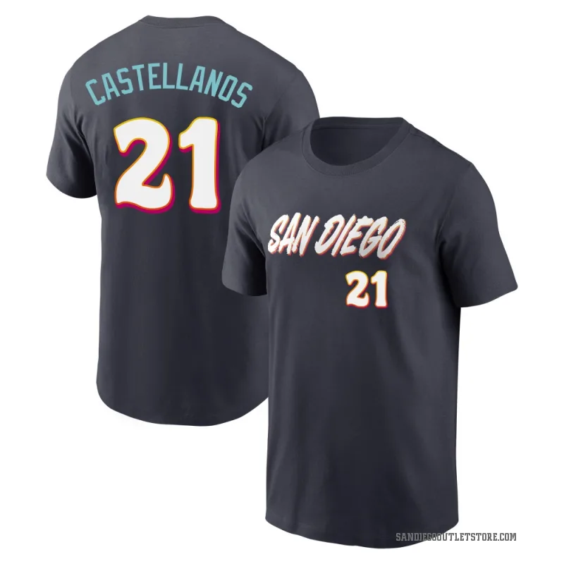 Nick Castellanos Youth Navy San Diego Padres 2026 City Connect T-Shirt