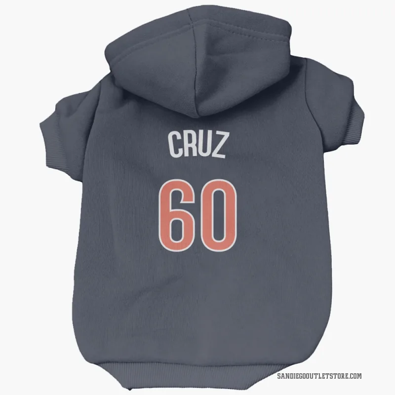Omar Cruz  Navy San Diego Padres  Cat & Dog Pet Hoodie