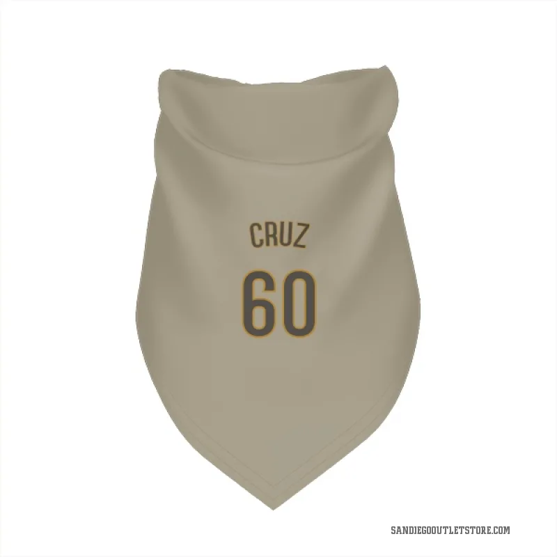 Omar Cruz  San Diego Padres   Tan Cat & Dog Pet Bandana