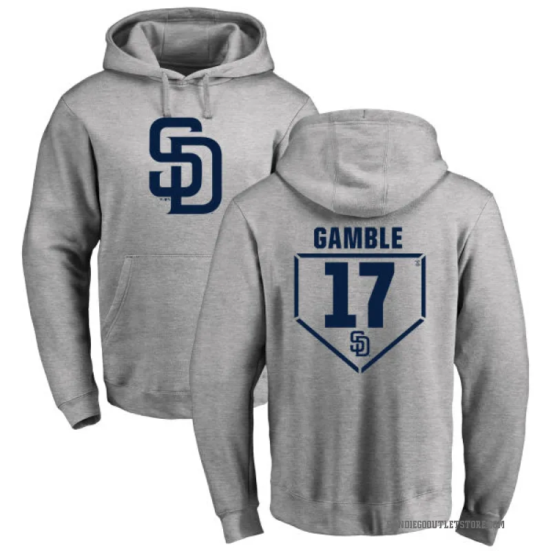 Oscar Gamble Men's Gray San Diego Padres Branded RBI Pullover Hoodie - Heathered