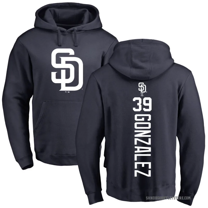 Oscar Gonzalez Youth Navy San Diego Padres Backer Pullover Hoodie