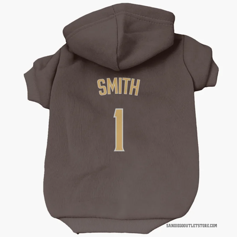 Ozzie Smith  Brown San Diego Padres  Cat & Dog Pet Hoodie