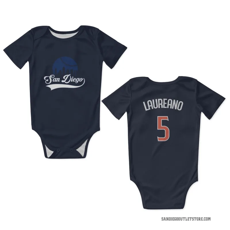 Ramon Laureano  Navy San Diego Padres  Newborn & Infant Bodysuit