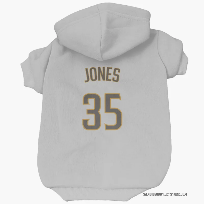 Randy Jones  White/Brown San Diego Padres  Cat & Dog Pet Hoodie
