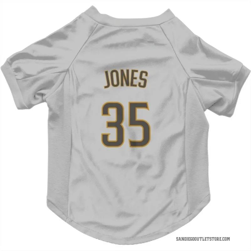 Randy Jones  White/Brown San Diego Padres  Cat & Dog Pet Jersey