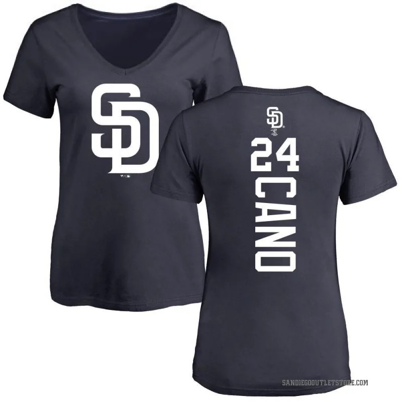 Robinson Cano Women's Navy San Diego Padres Backer Slim Fit T-Shirt -