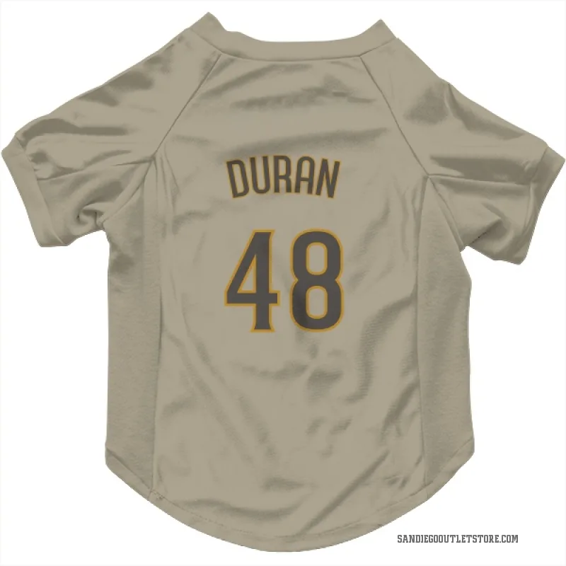 Rodolfo Duran  San Diego Padres   Tan Cat & Dog Pet Jersey