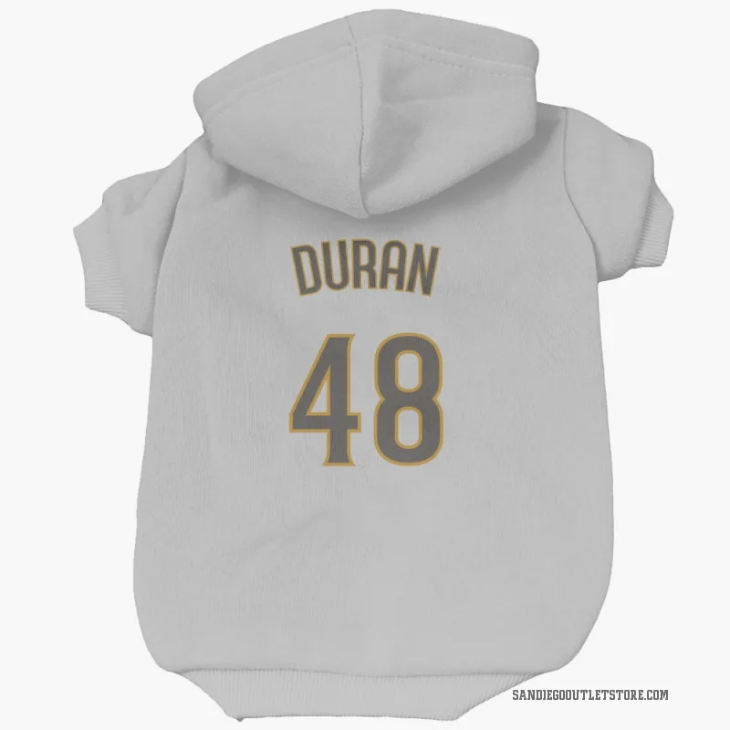 Rodolfo Duran  White/Brown San Diego Padres  Cat & Dog Pet Hoodie