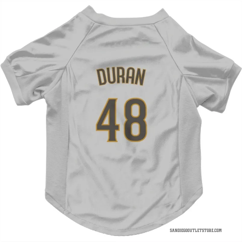 Rodolfo Duran  White/Brown San Diego Padres  Cat & Dog Pet Jersey