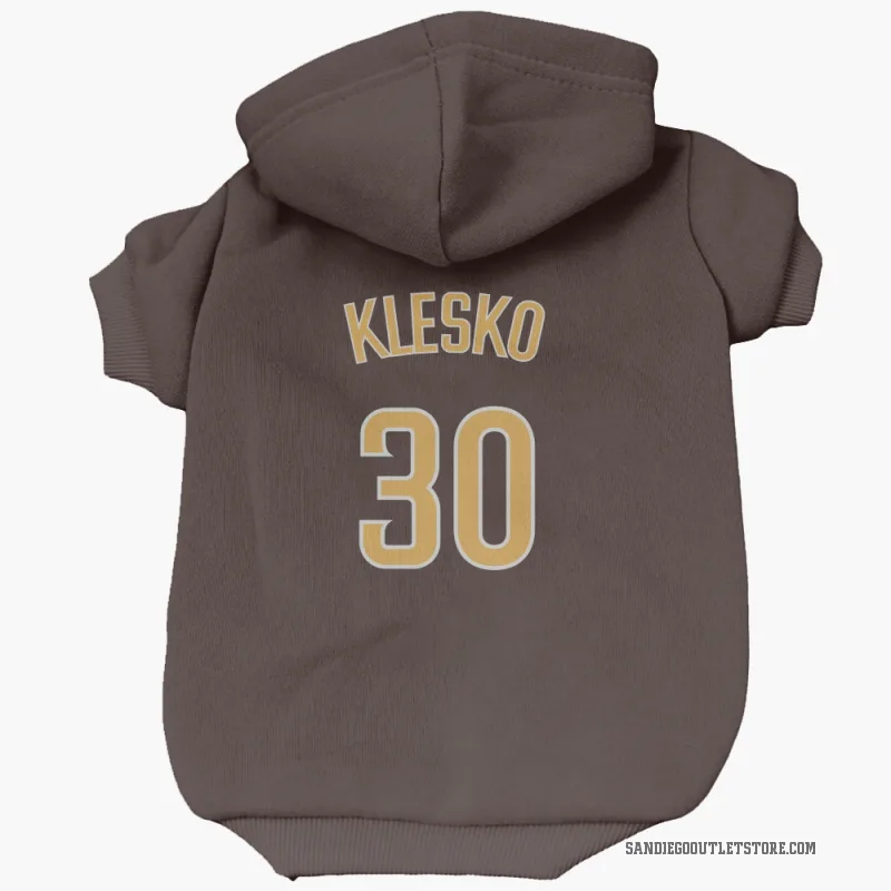 Ryan Klesko  Brown San Diego Padres  Cat & Dog Pet Hoodie