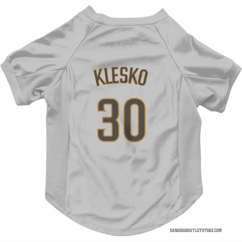 Ryan Klesko  White/Brown San Diego Padres  Cat & Dog Pet Jersey