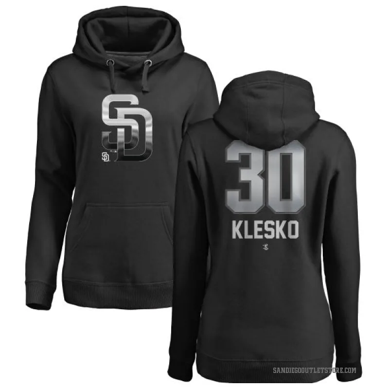 Ryan Klesko Women's Black San Diego Padres Branded Midnight Mascot Pullover Hoodie -