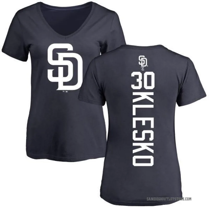 Ryan Klesko Women's Navy San Diego Padres Backer Slim Fit T-Shirt -