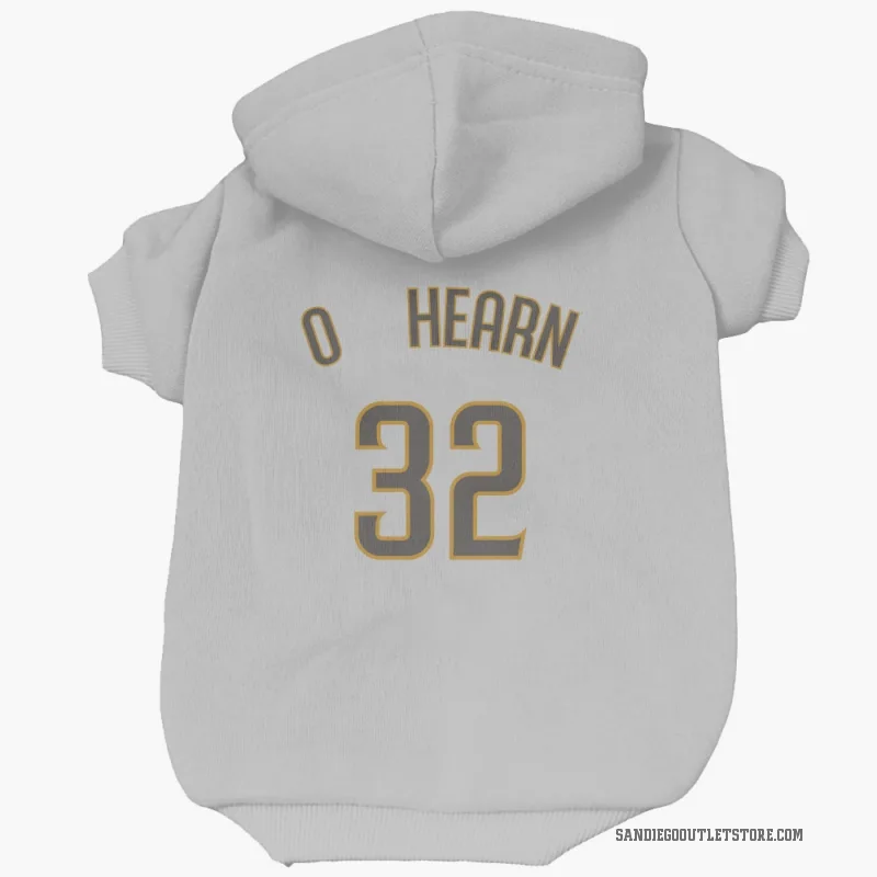 Ryan O'Hearn  White/Brown San Diego Padres  Cat & Dog Pet Hoodie