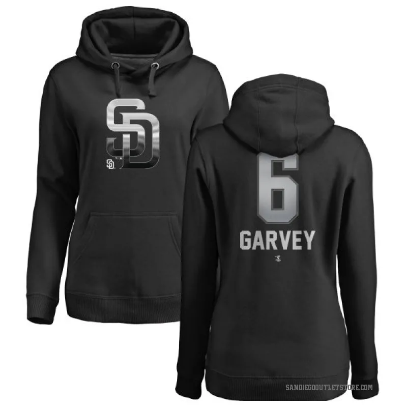 Steve Garvey Women's Black San Diego Padres Branded Midnight Mascot Pullover Hoodie -