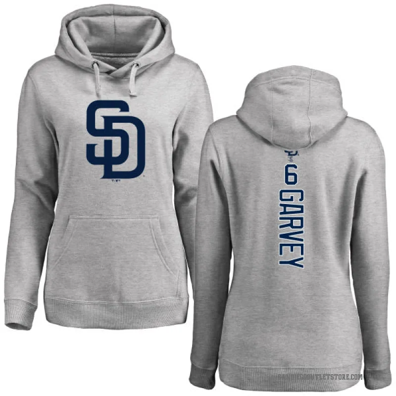 Steve Garvey Women's San Diego Padres Ash Backer Pullover Hoodie