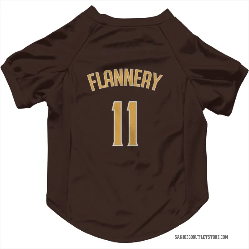 Tim Flannery  Brown San Diego Padres  Cat & Dog Pet Jersey