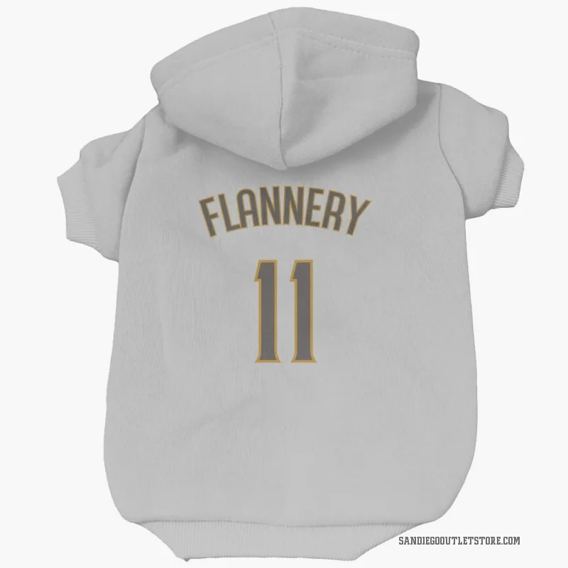 Tim Flannery  White/Brown San Diego Padres  Cat & Dog Pet Hoodie