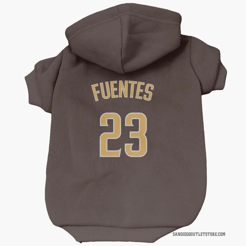Tito Fuentes  Brown San Diego Padres  Cat & Dog Pet Hoodie