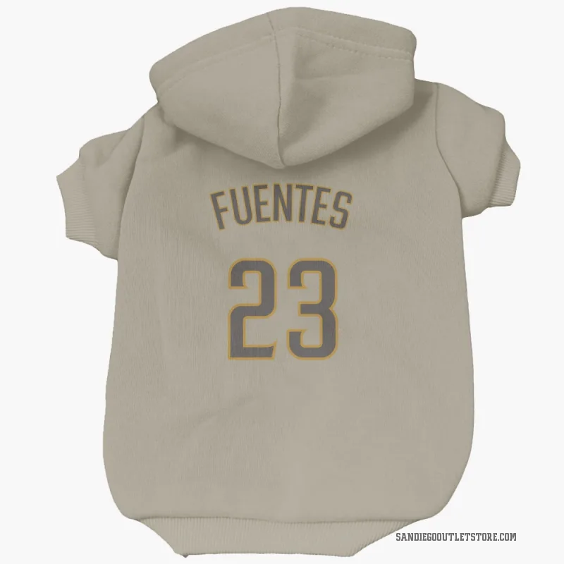 Tito Fuentes  San Diego Padres   Tan Cat & Dog Pet Hoodie