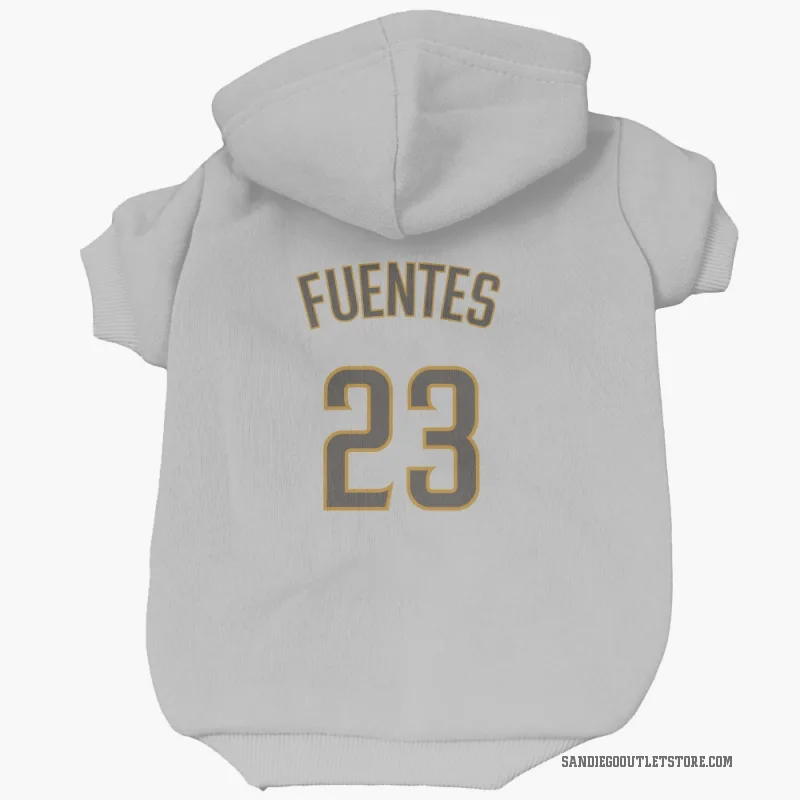 Tito Fuentes  White/Brown San Diego Padres  Cat & Dog Pet Hoodie
