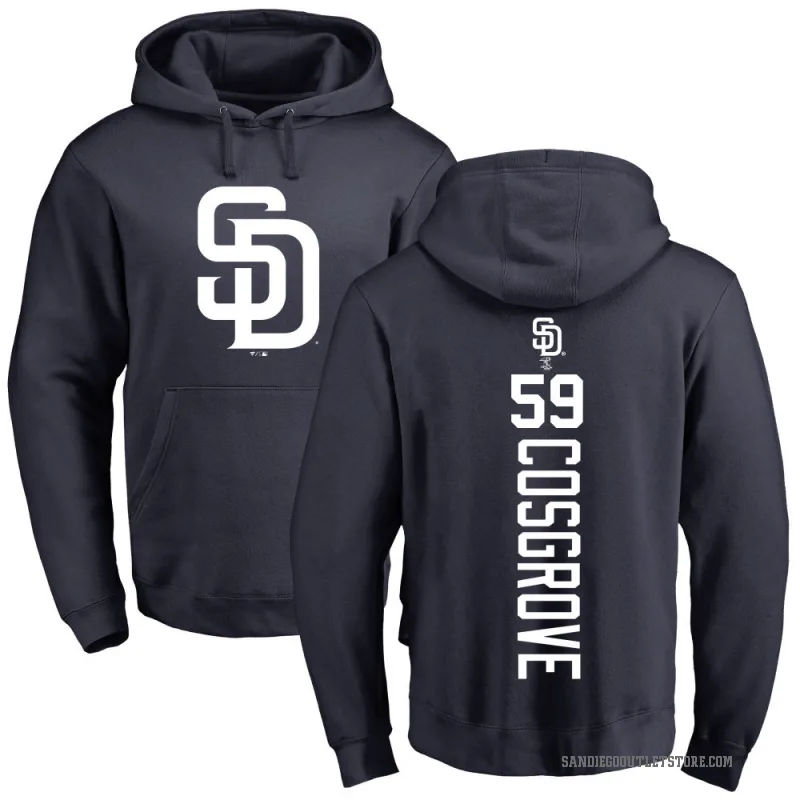 Tom Cosgrove Men's Navy San Diego Padres Backer Pullover Hoodie