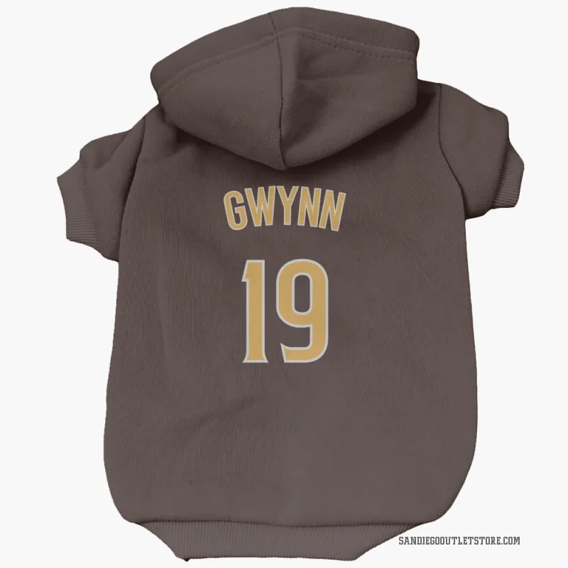Tony Gwynn  Brown San Diego Padres  Cat & Dog Pet Hoodie