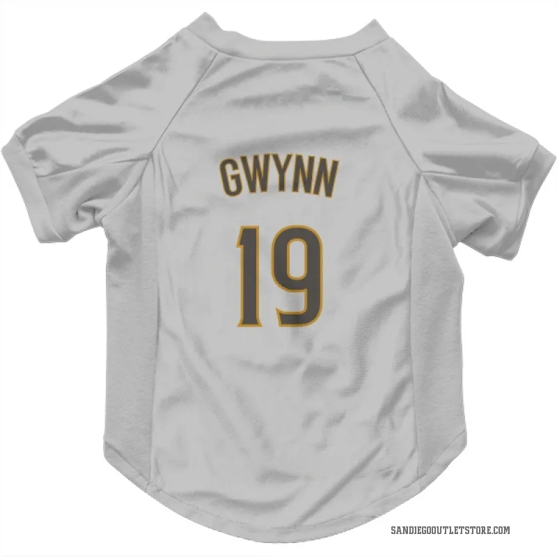 Tony Gwynn  White/Brown San Diego Padres  Cat & Dog Pet Jersey