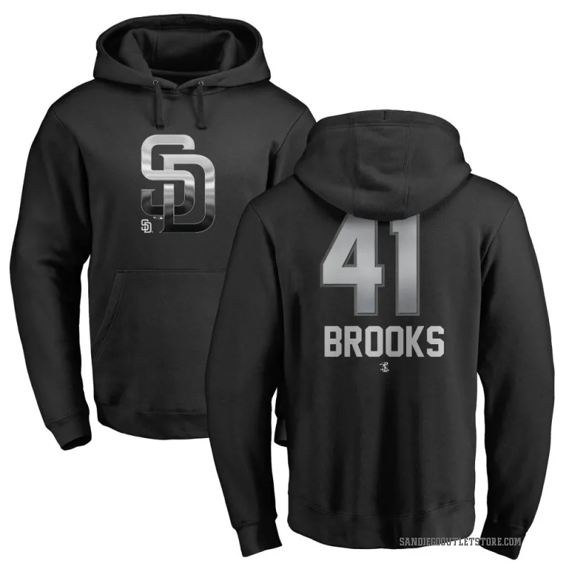Trenton Brooks Men's Black San Diego Padres Branded Midnight Mascot Pullover Hoodie -