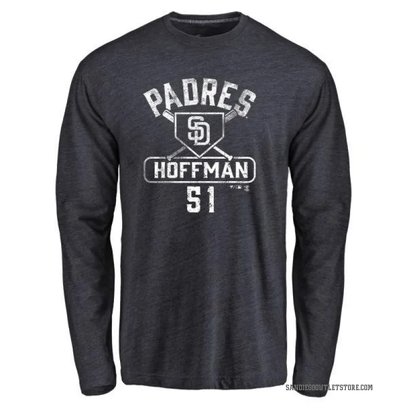 Trevor Hoffman Youth Navy San Diego Padres Base Runner Long Sleeve T-Shirt -
