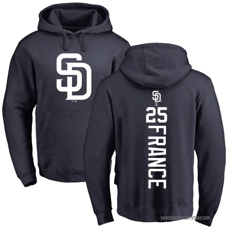 Ty France Men's Navy San Diego Padres Backer Pullover Hoodie