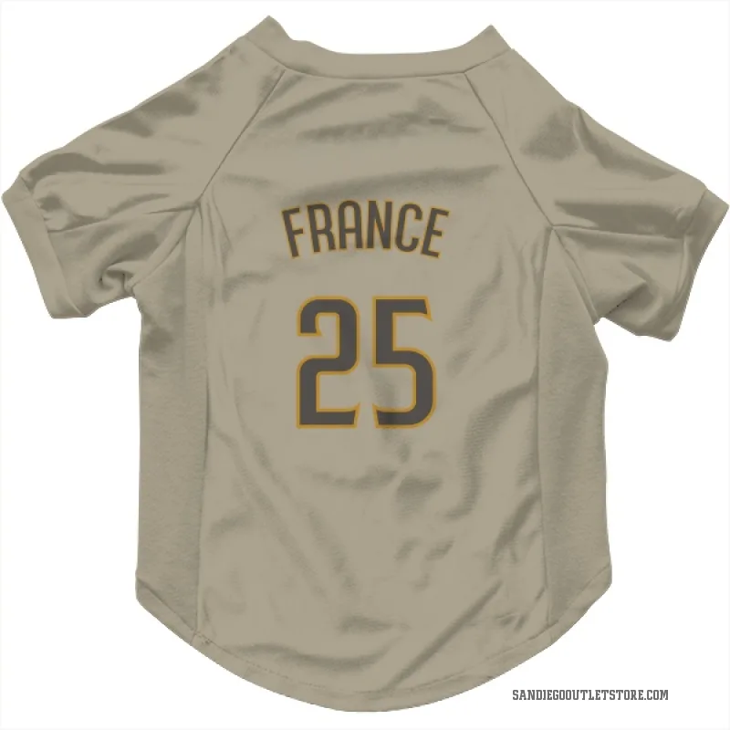 Ty France  San Diego Padres   Tan Cat & Dog Pet Jersey