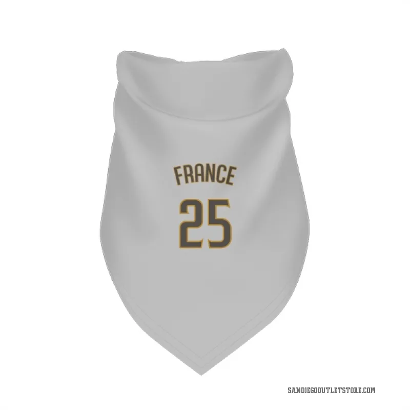 Ty France  White/Brown San Diego Padres  Cat & Dog Pet Bandana