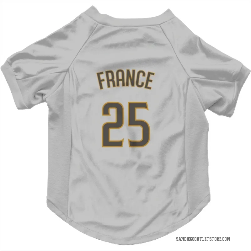 Ty France  White/Brown San Diego Padres  Cat & Dog Pet Jersey