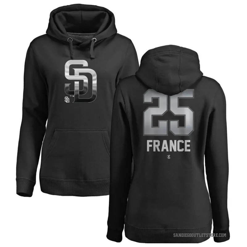 Ty France Women's Black San Diego Padres Branded Midnight Mascot Pullover Hoodie -