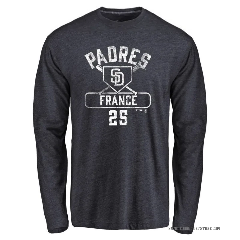 Ty France Youth Navy San Diego Padres Base Runner Long Sleeve T-Shirt -