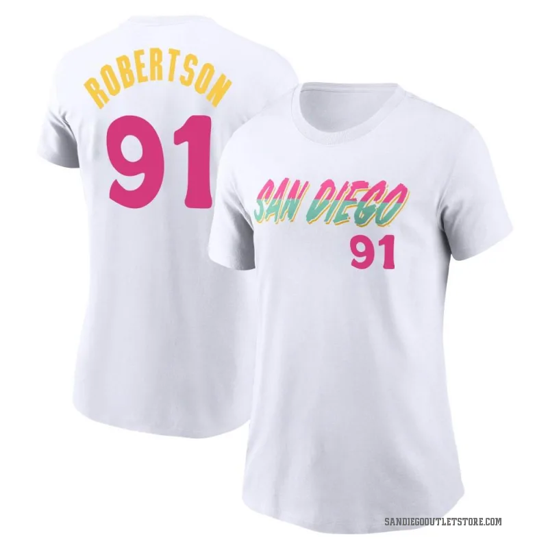 Tyler Robertson Women's White San Diego Padres 2022 City Connect T-Shirt