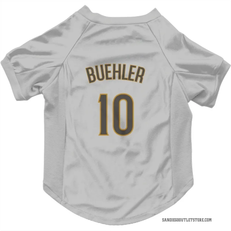 Walker Buehler  White/Brown San Diego Padres  Cat & Dog Pet Jersey