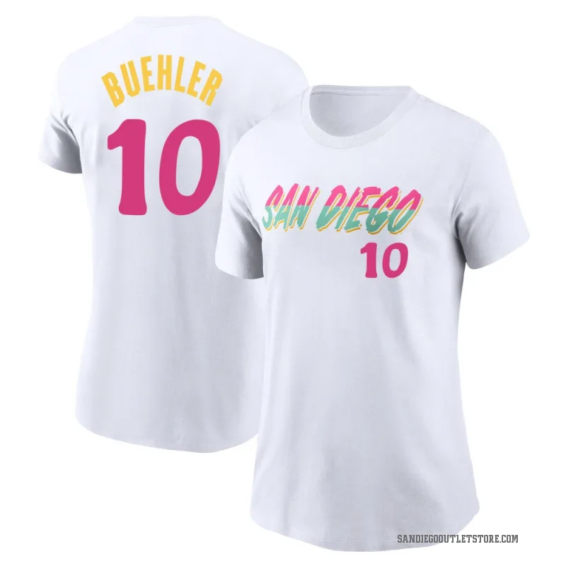 Walker Buehler Women's White San Diego Padres 2022 City Connect T-Shirt