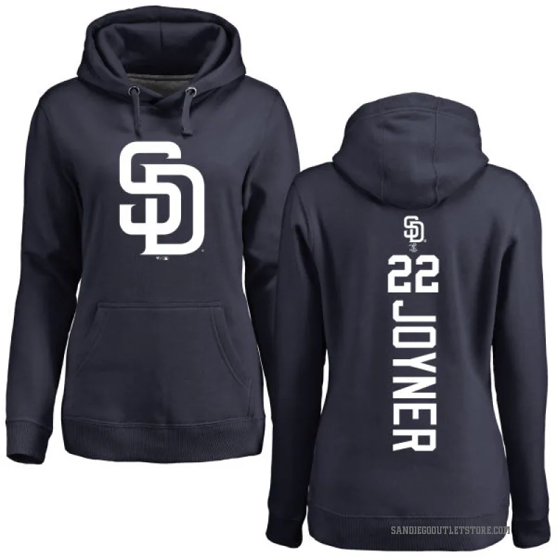 Wally Joyner Women's Navy San Diego Padres Backer Pullover Hoodie
