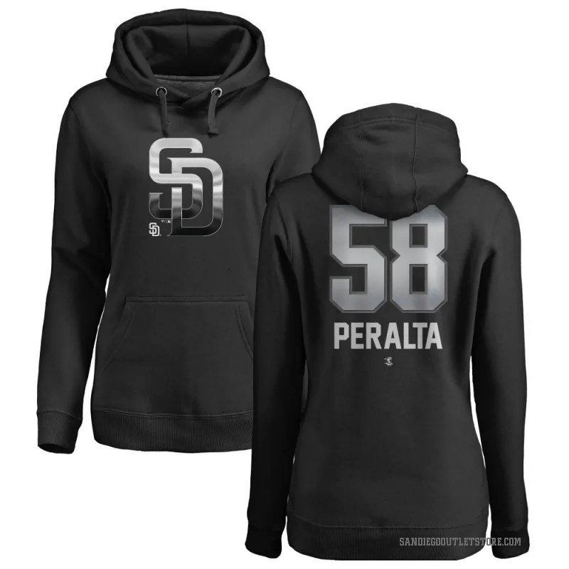 Wandy Peralta Women's Black San Diego Padres Branded Midnight Mascot Pullover Hoodie -