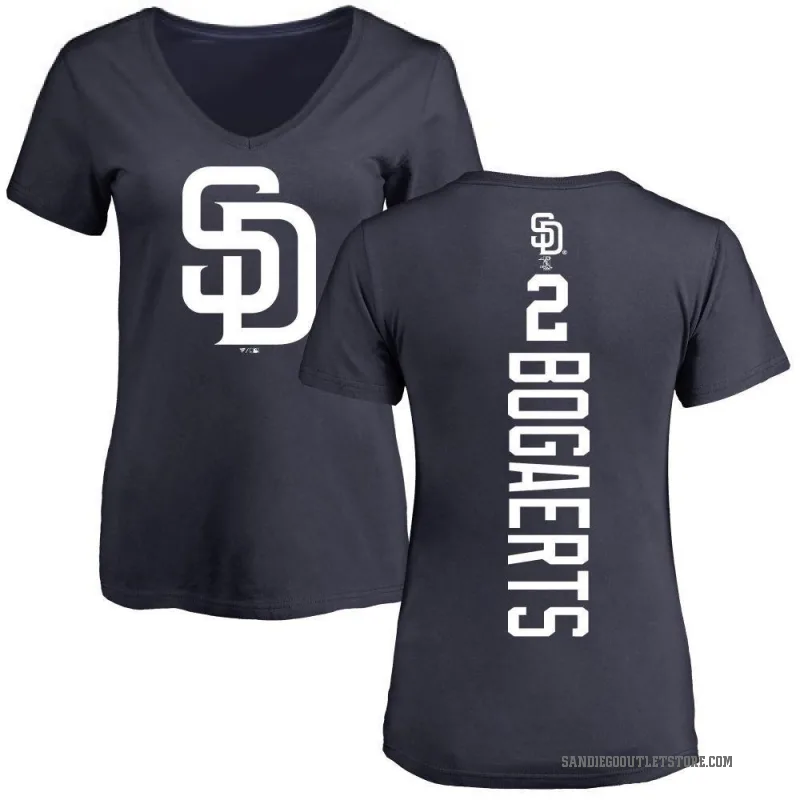 Xander Bogaerts Women's Navy San Diego Padres Backer Slim Fit T-Shirt -