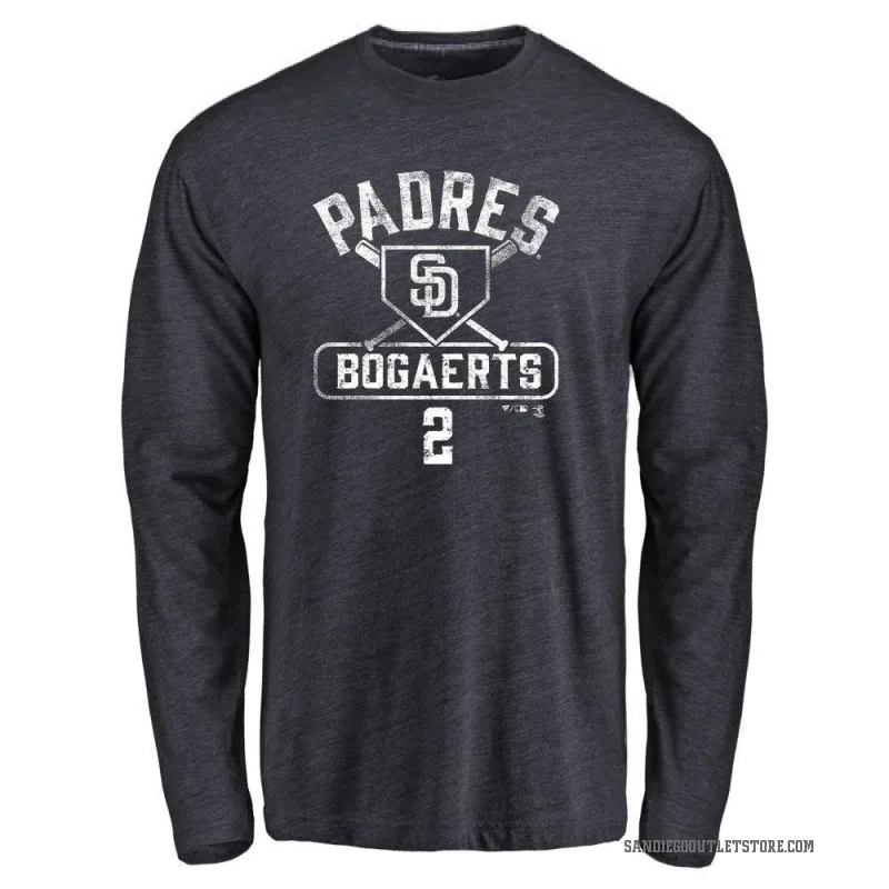 Xander Bogaerts Youth Navy San Diego Padres Base Runner Long Sleeve T-Shirt -