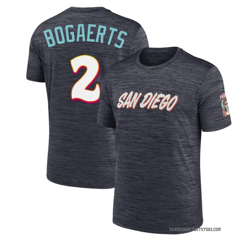 Xander Bogaerts Youth San Diego Padres Obsidian 2026 City Connect Game Day Velocity T-Shirt