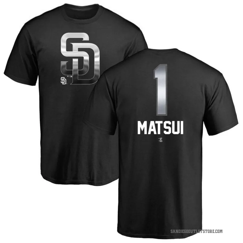 Yuki Matsui Men's Black San Diego Padres Midnight Mascot T-Shirt -