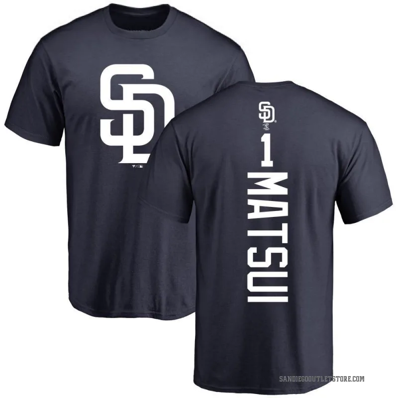 Yuki Matsui Men's Navy San Diego Padres Backer T-Shirt -