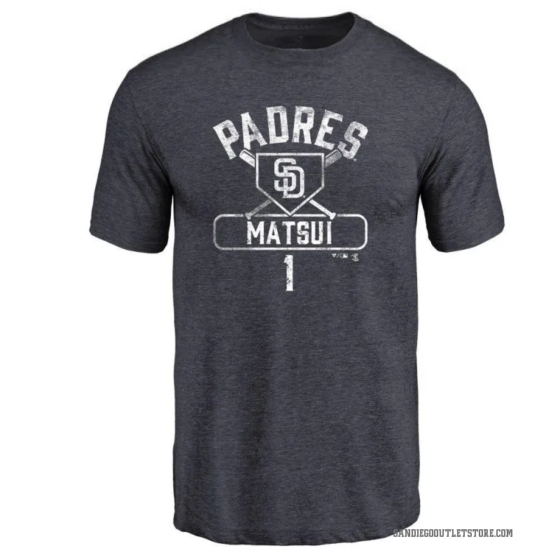 Yuki Matsui Men's Navy San Diego Padres Base Runner T-Shirt -